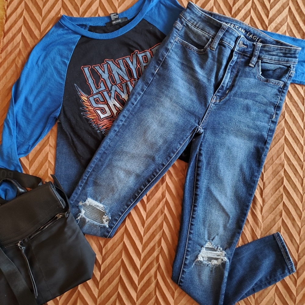American Eagle Super Hi-rise Next Level Stretch Jeggings